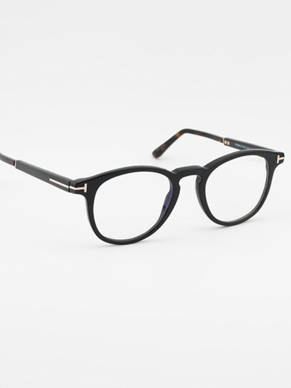 Tom Ford FT5891-B 005 Eyeglasses Black 49mm Round Frame